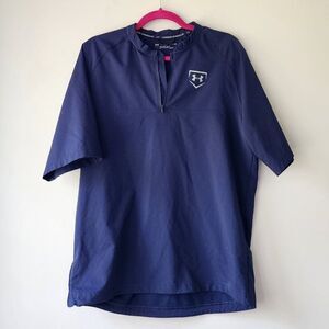 Under Armour Golf 1/4 Zip Windbreaker | Med | Blue Heatgear Quarter Zip Jacket